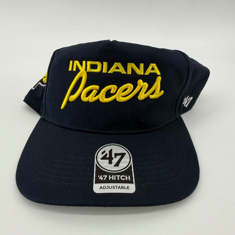Indiana Pacers 47 Brand Hitch Snapback Hat Navy Blue K-DOMSD10GWP-NY OSFA